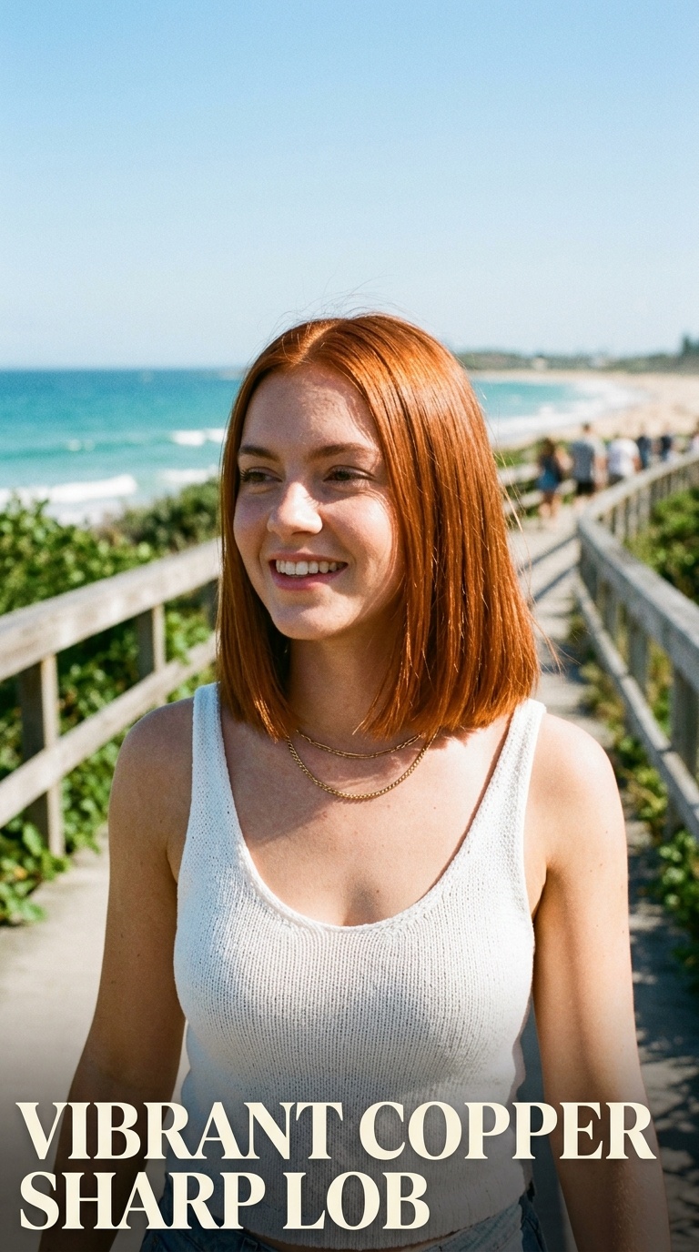 Vibrant Copper Sharp Lob