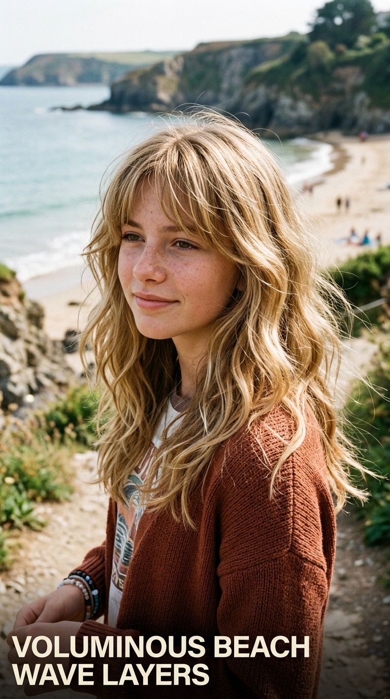 Voluminous Beach Wave Layers