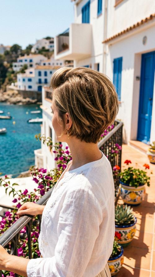 Voluminous Crown Bob