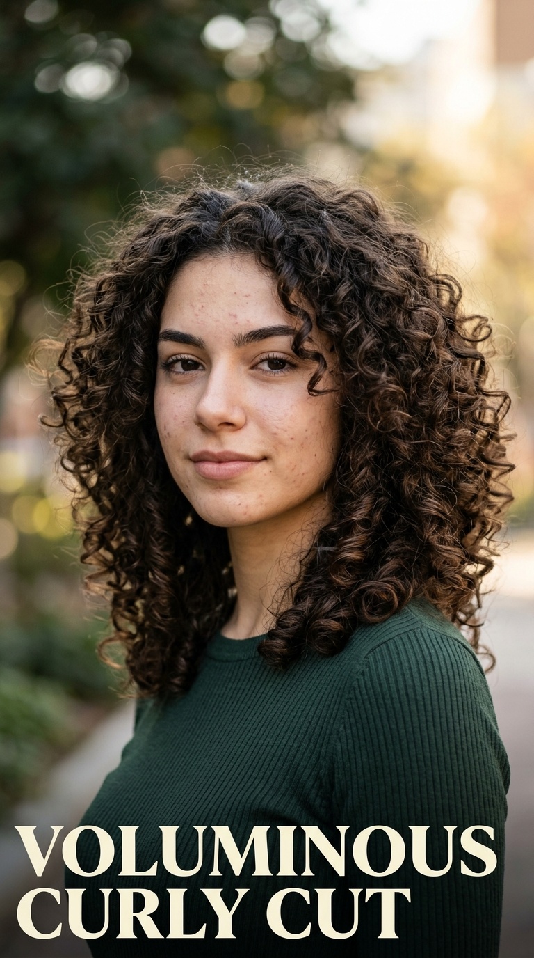 Voluminous Curly Cut