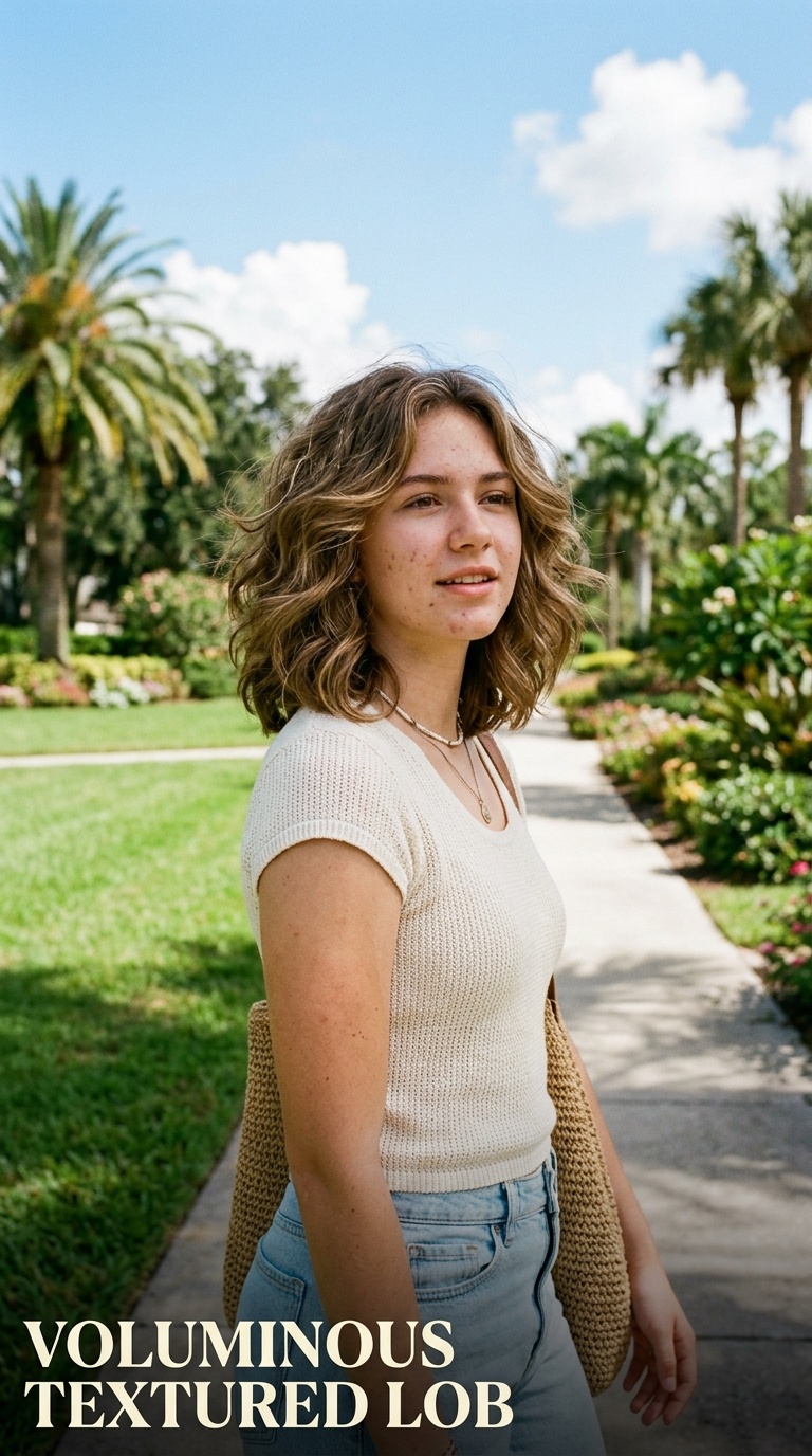 Voluminous Textured Lob