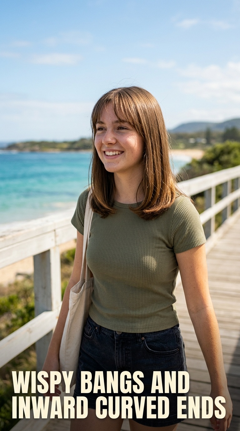 Wispy Bangs and Inward Curved Ends