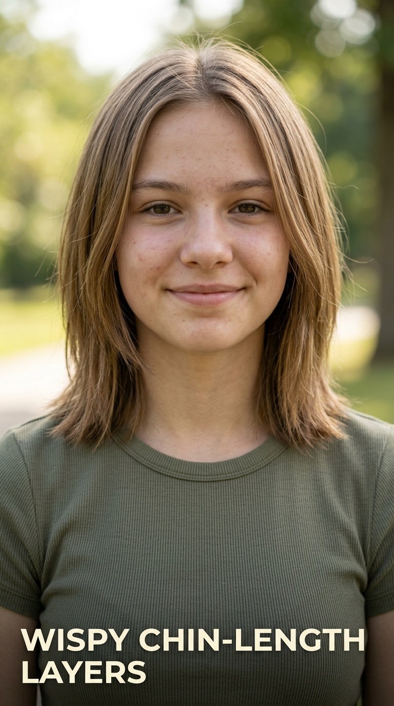 Wispy Chin-Length Layers