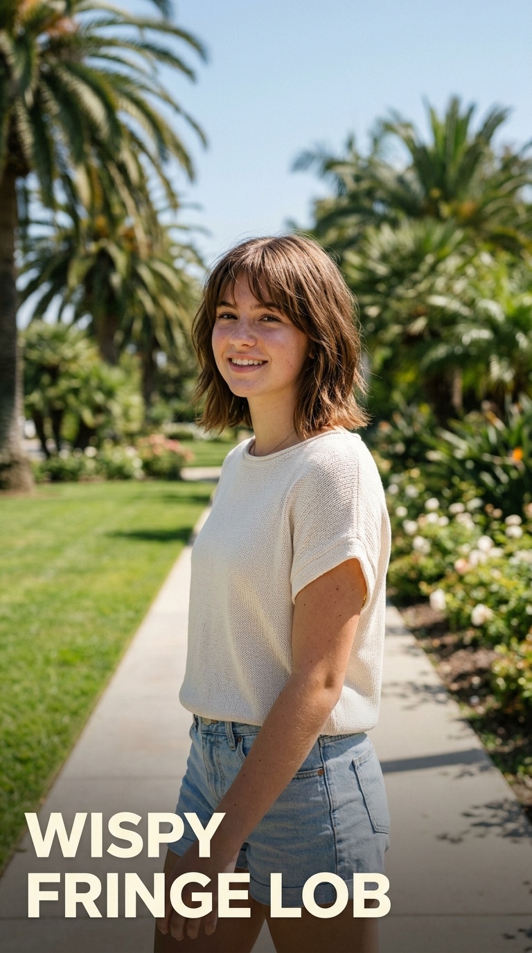Wispy Fringe Lob