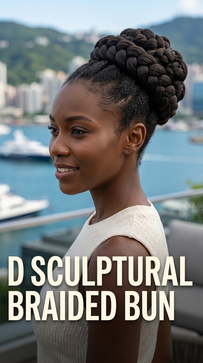 3D Sculptural Braided Bun
