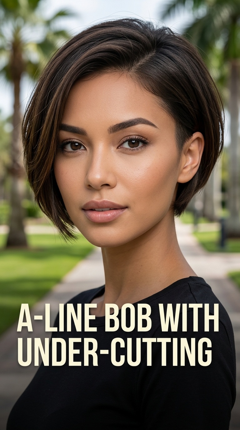 A-Line Bob with Under-cutting