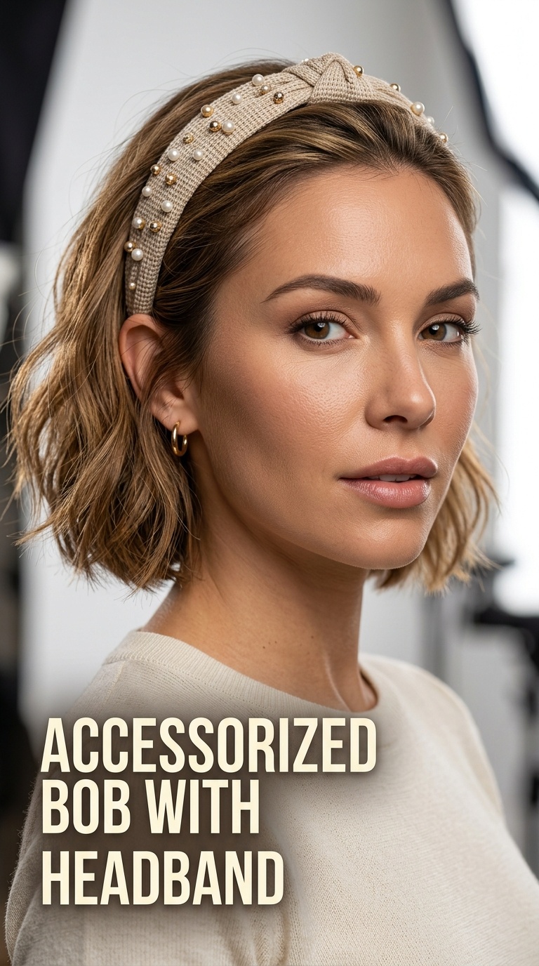 Accessorized Bob with Headband