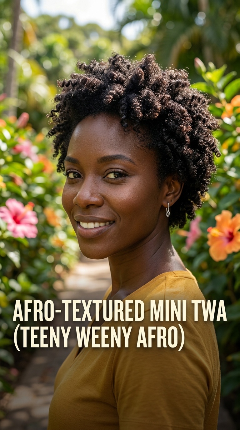 Afro-Textured Mini TWA (Teeny Weeny Afro)