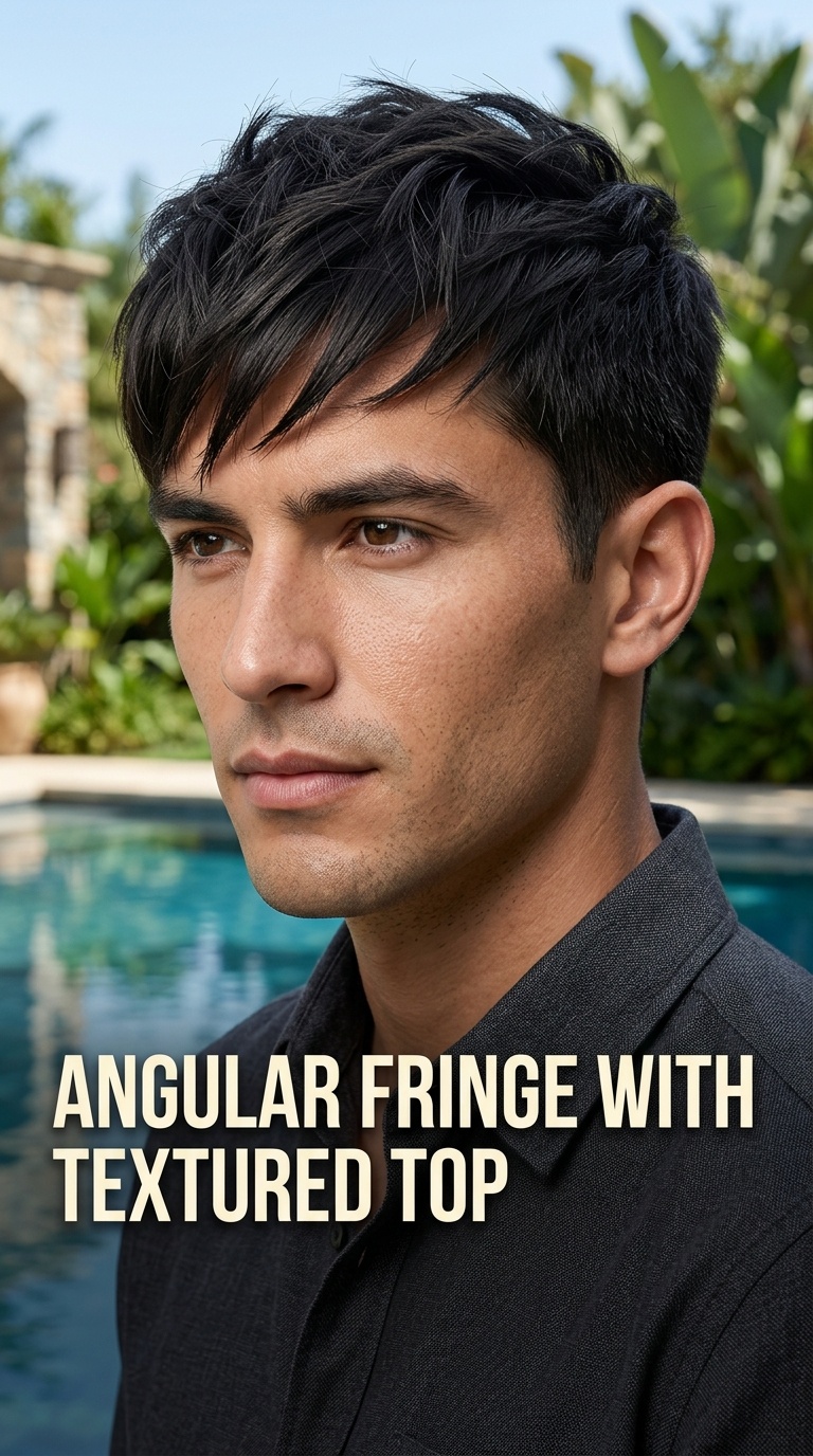 Angular Fringe with Textured Top