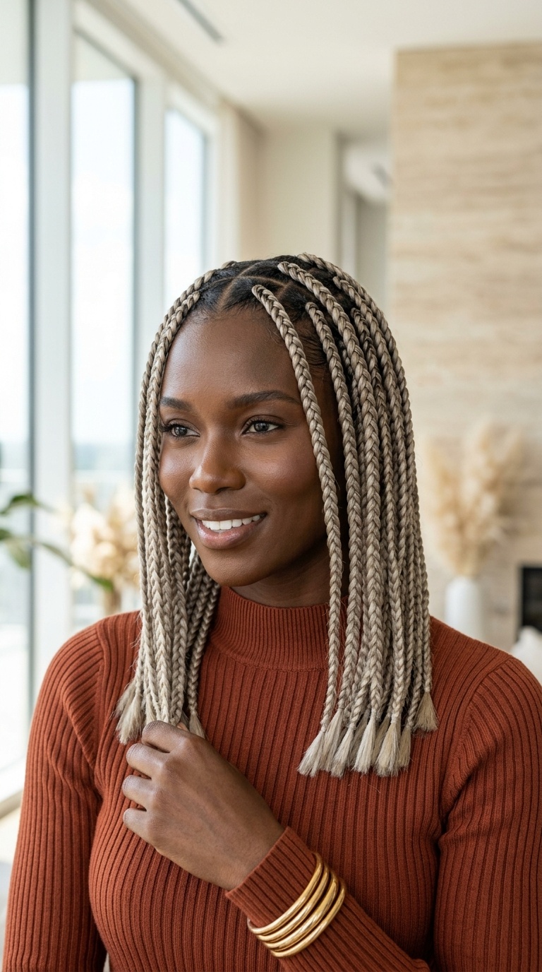 Ash Blonde Box Braids Ideas
