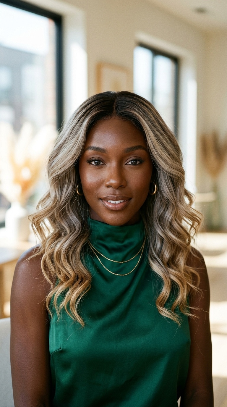 Ash Blonde Ombre Black Women