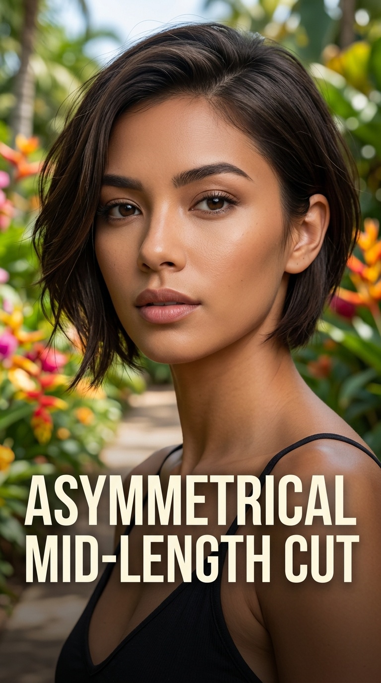 Asymmetrical Mid-Length Cut