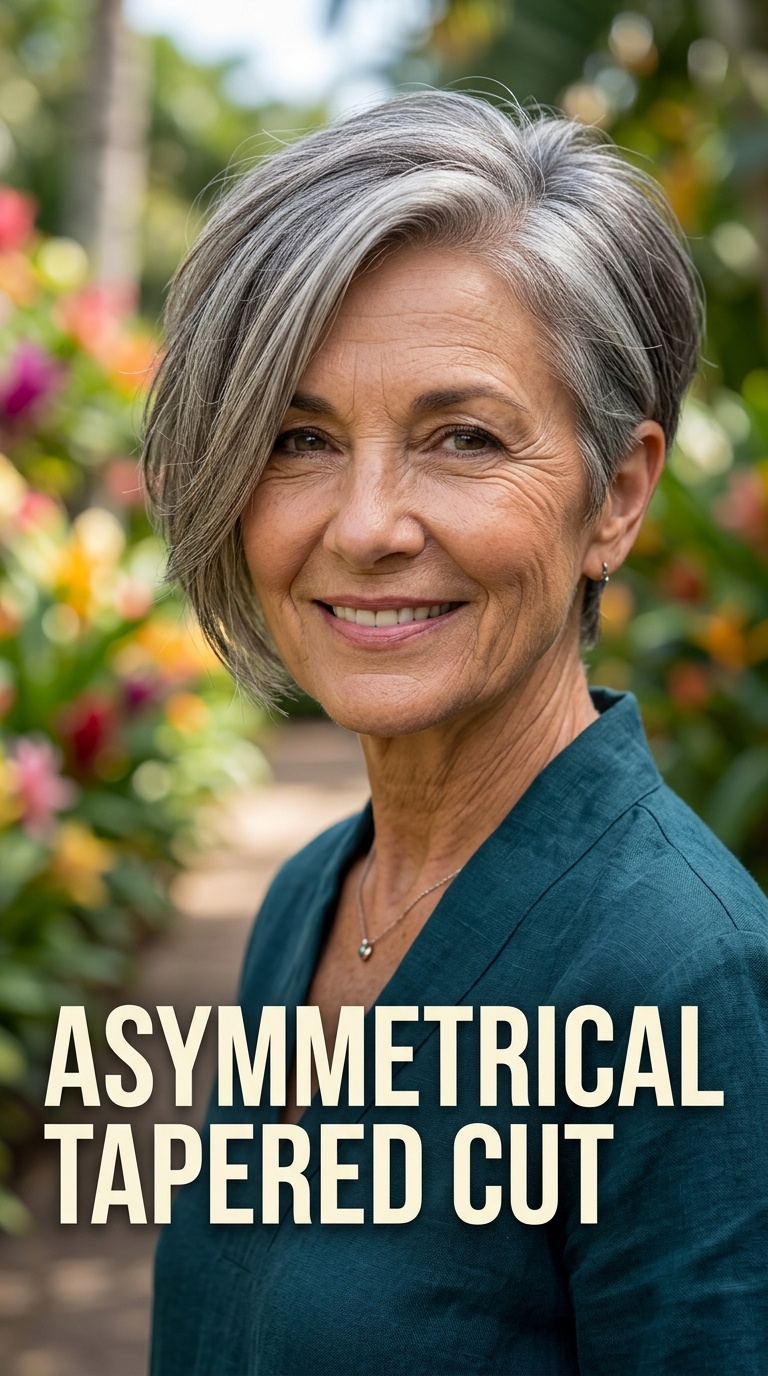 Asymmetrical Tapered Cut