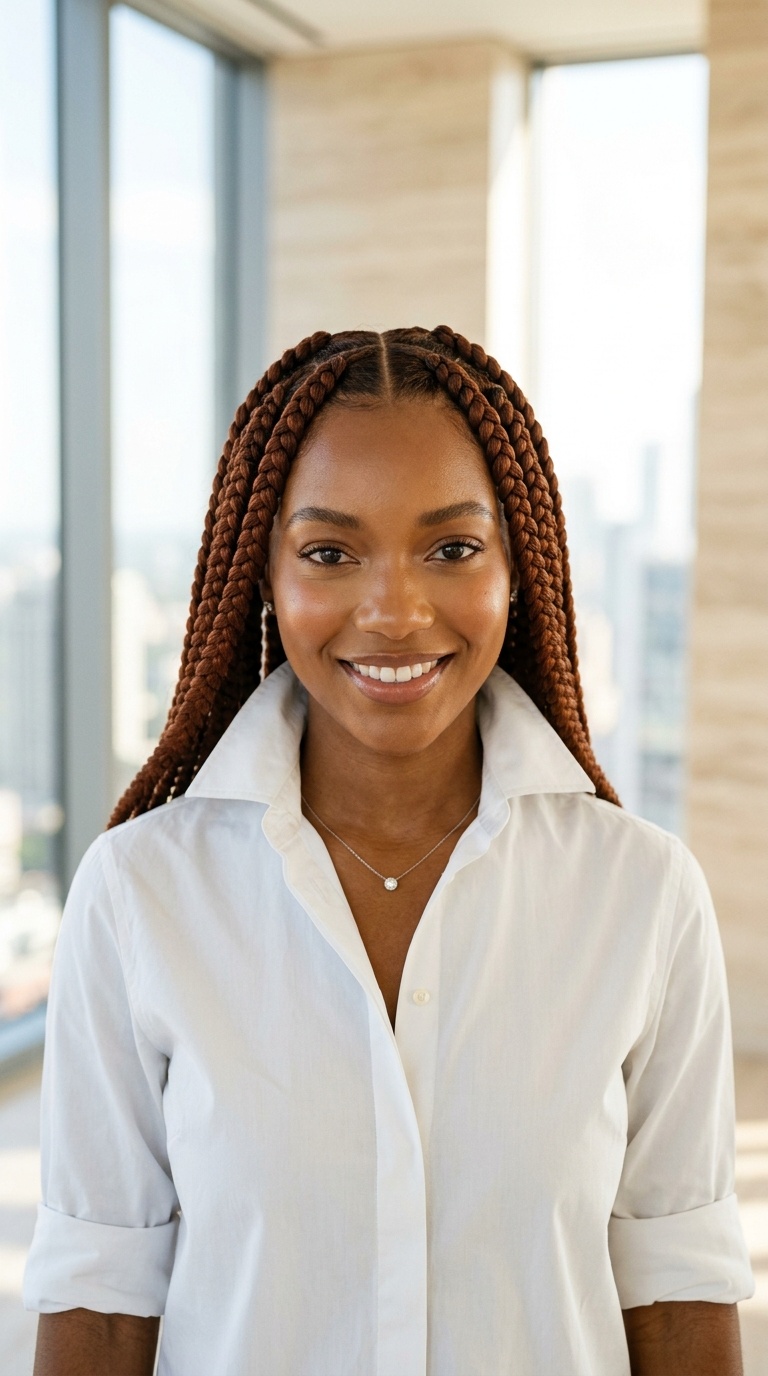 Auburn Brown Jumbo Braids