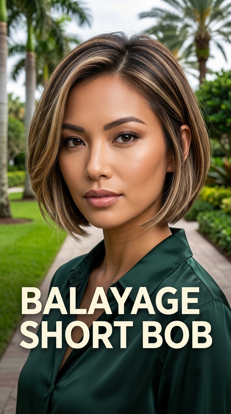 Balayage Short Bob