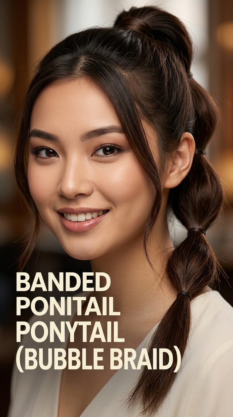 Banded Ponytail (Bubble Braid)