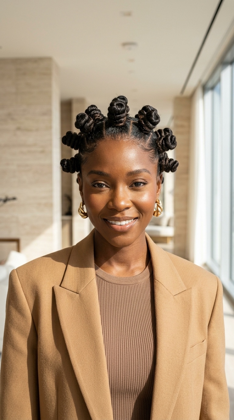 Bantu Knot Natural Hairstyles