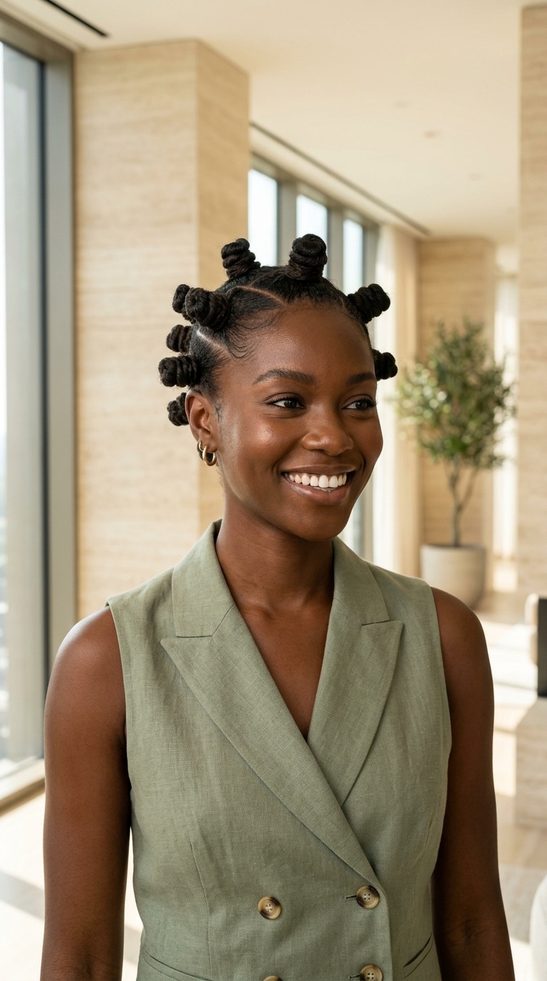 Bantu Knots For Black Women