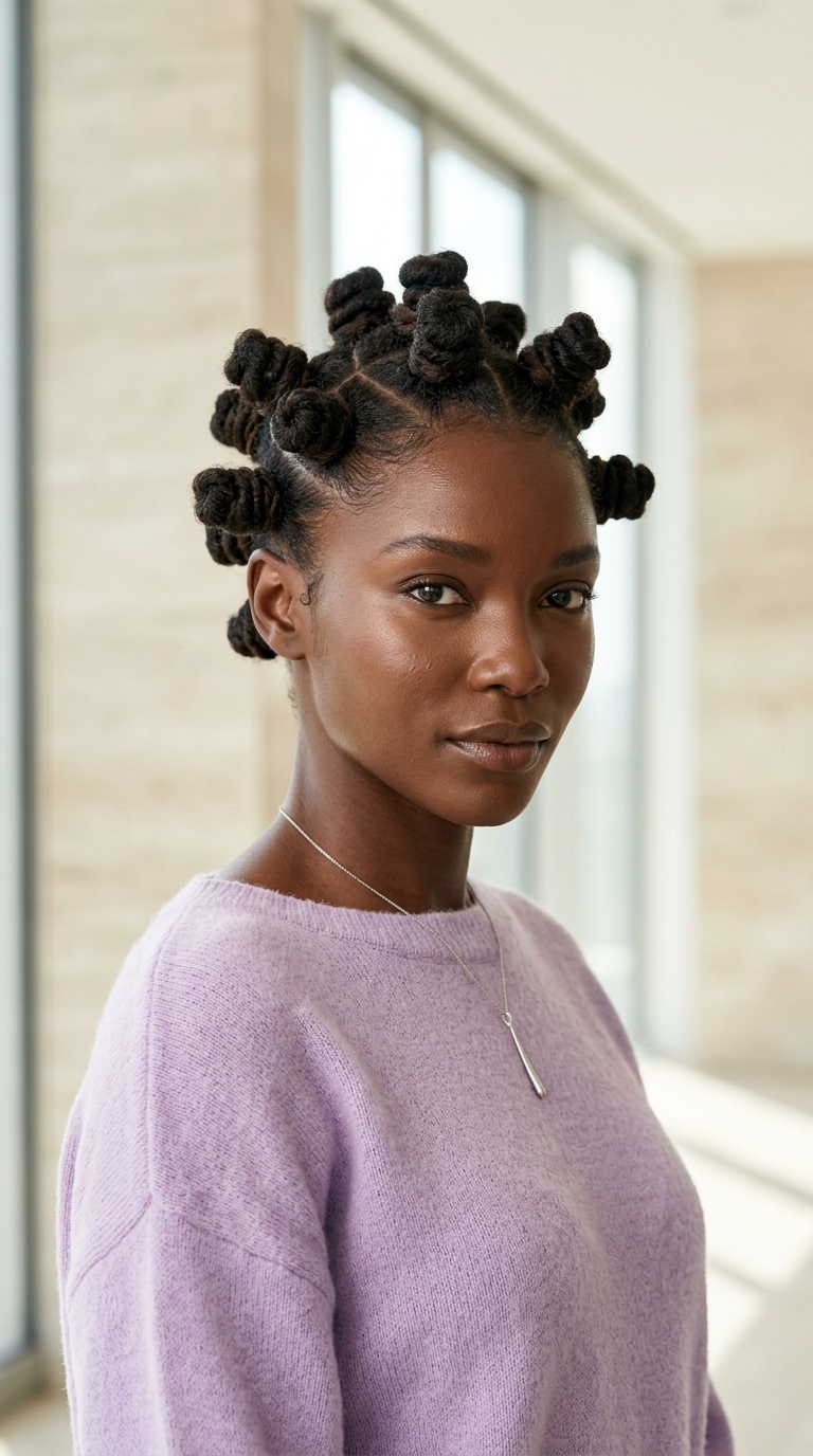 Bantu Knots For Black Women