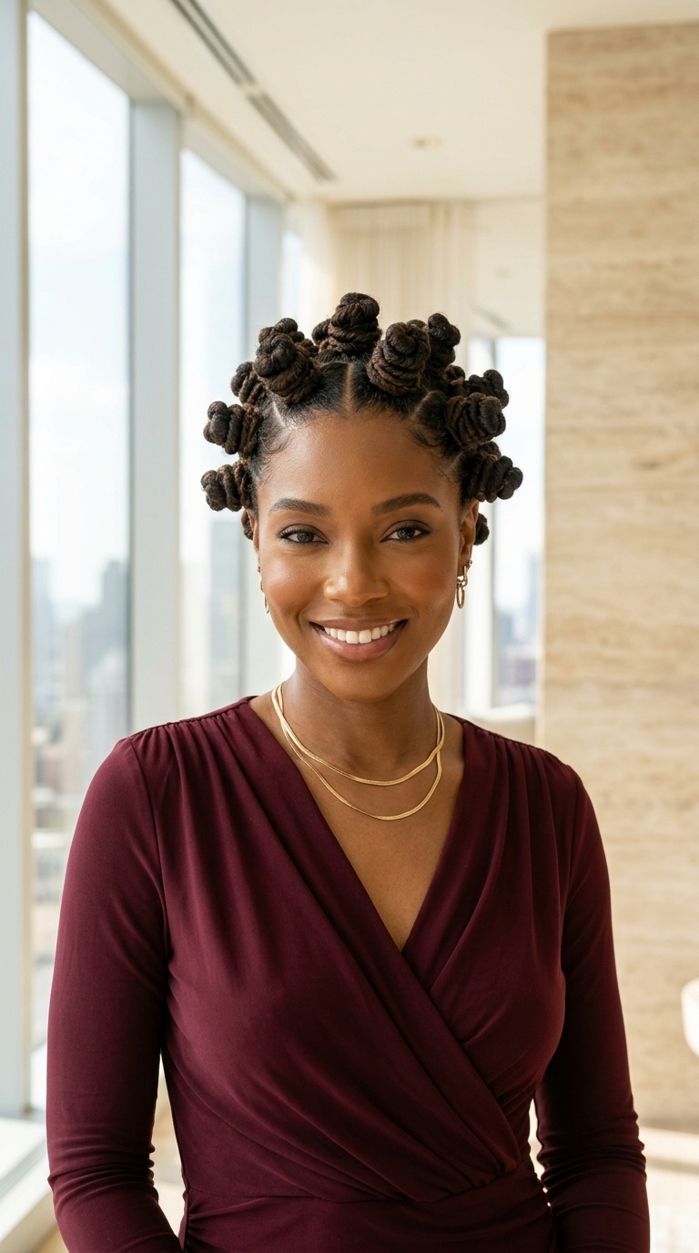 Bantu Knots On Natural Hair