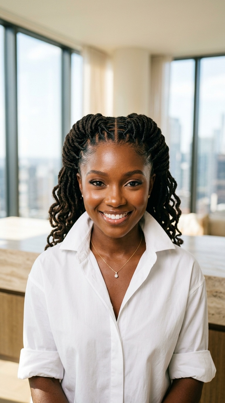 Barrel Roll Locs For Black Women