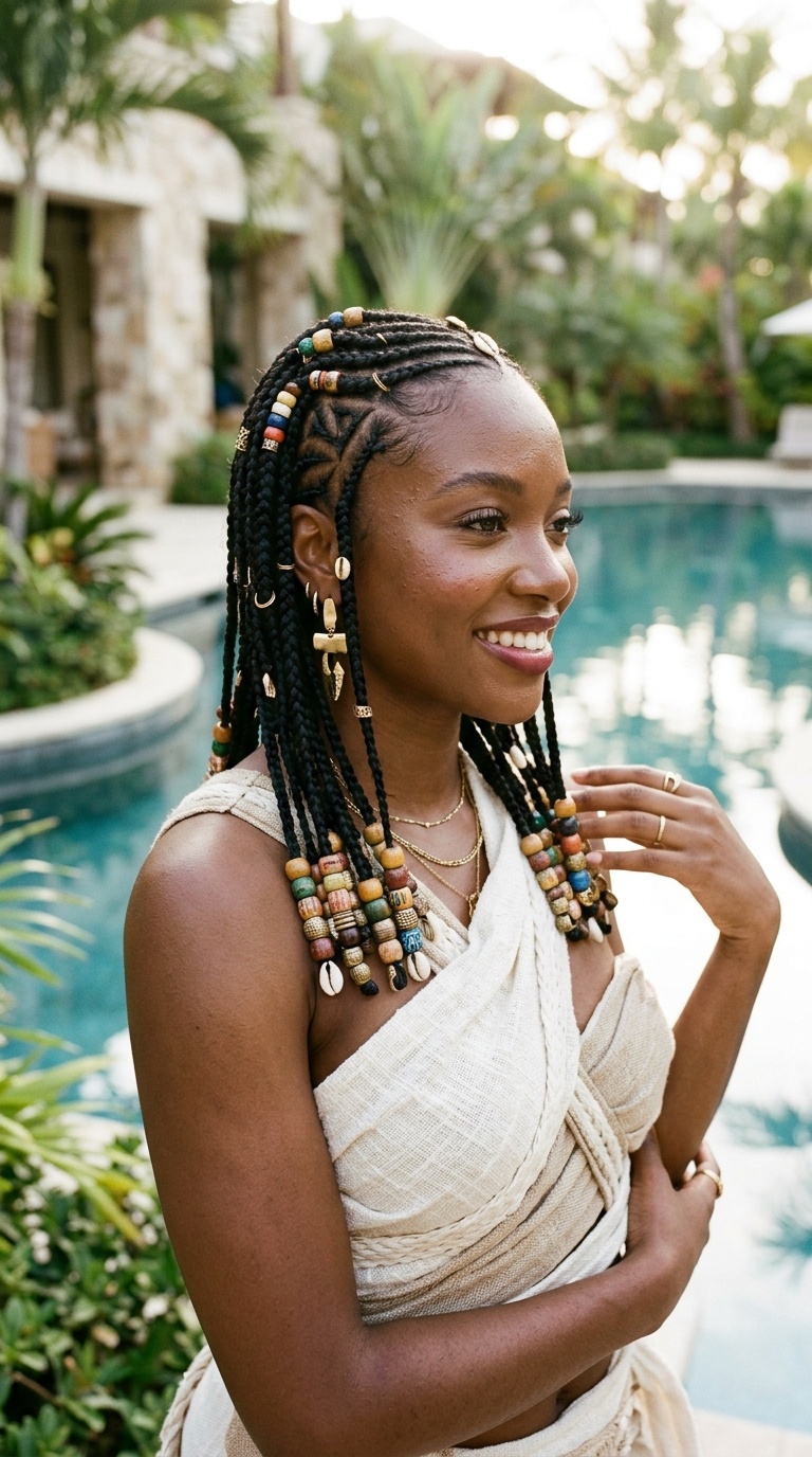 Beaded Fulani Braids