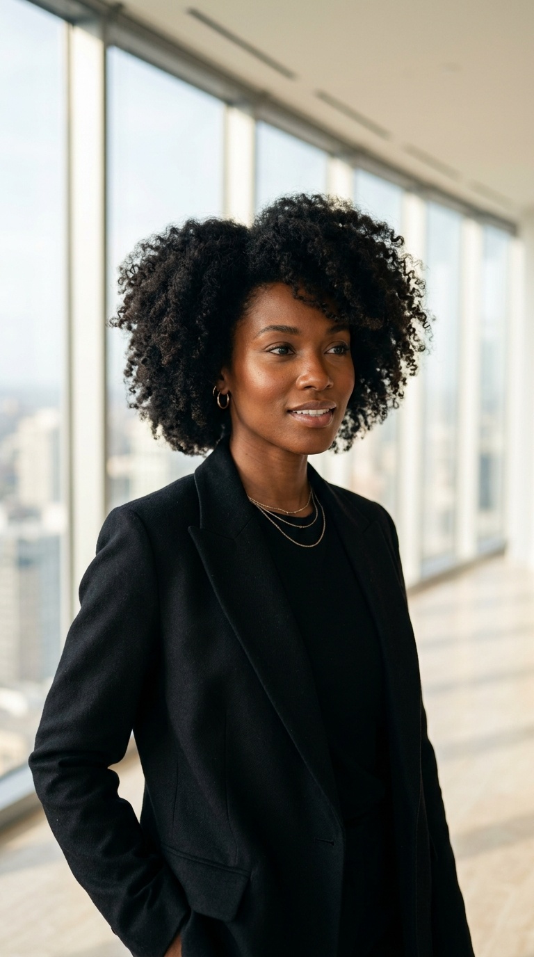 Black Shirt Under A Blazer
