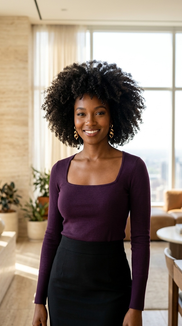 Black Shirt With Pencil Skirt