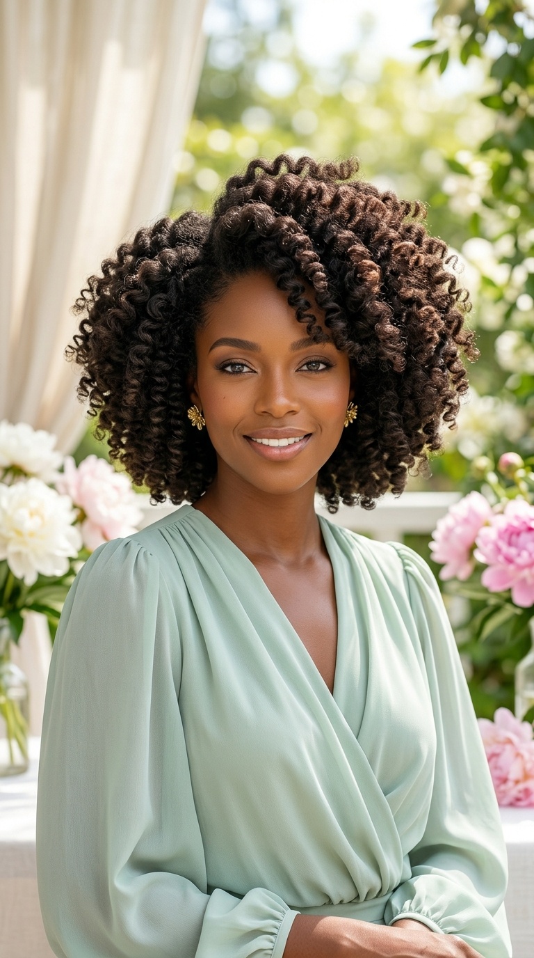 Black Woman Floral Art Prints