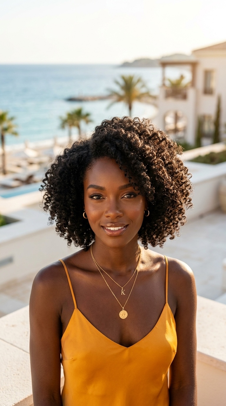 Black Women Portraits On Beach