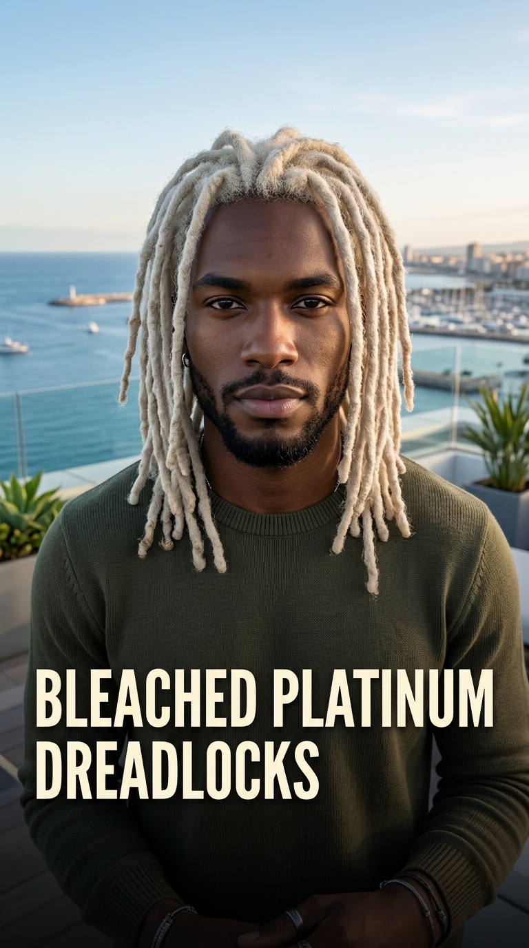 Bleached Platinum Dreadlocks
