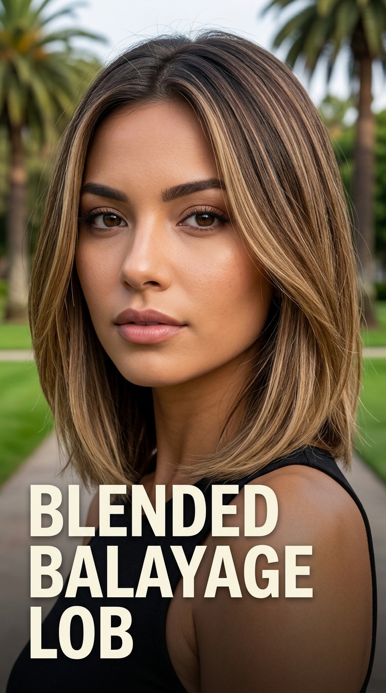 Blended Balayage Lob