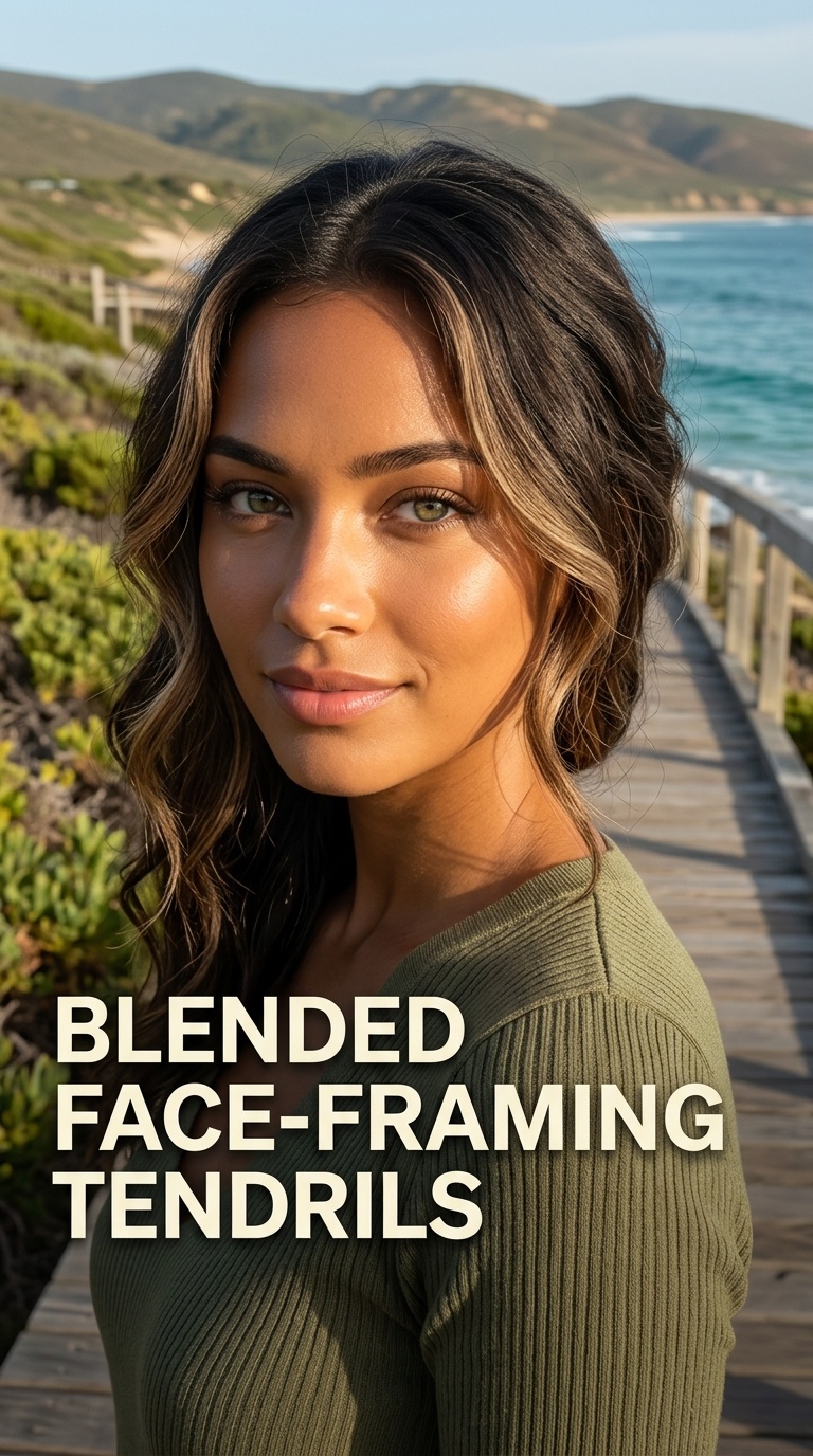 Blended Face-Framing Tendrils