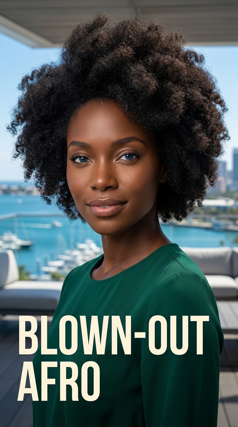 Blown-Out Afro
