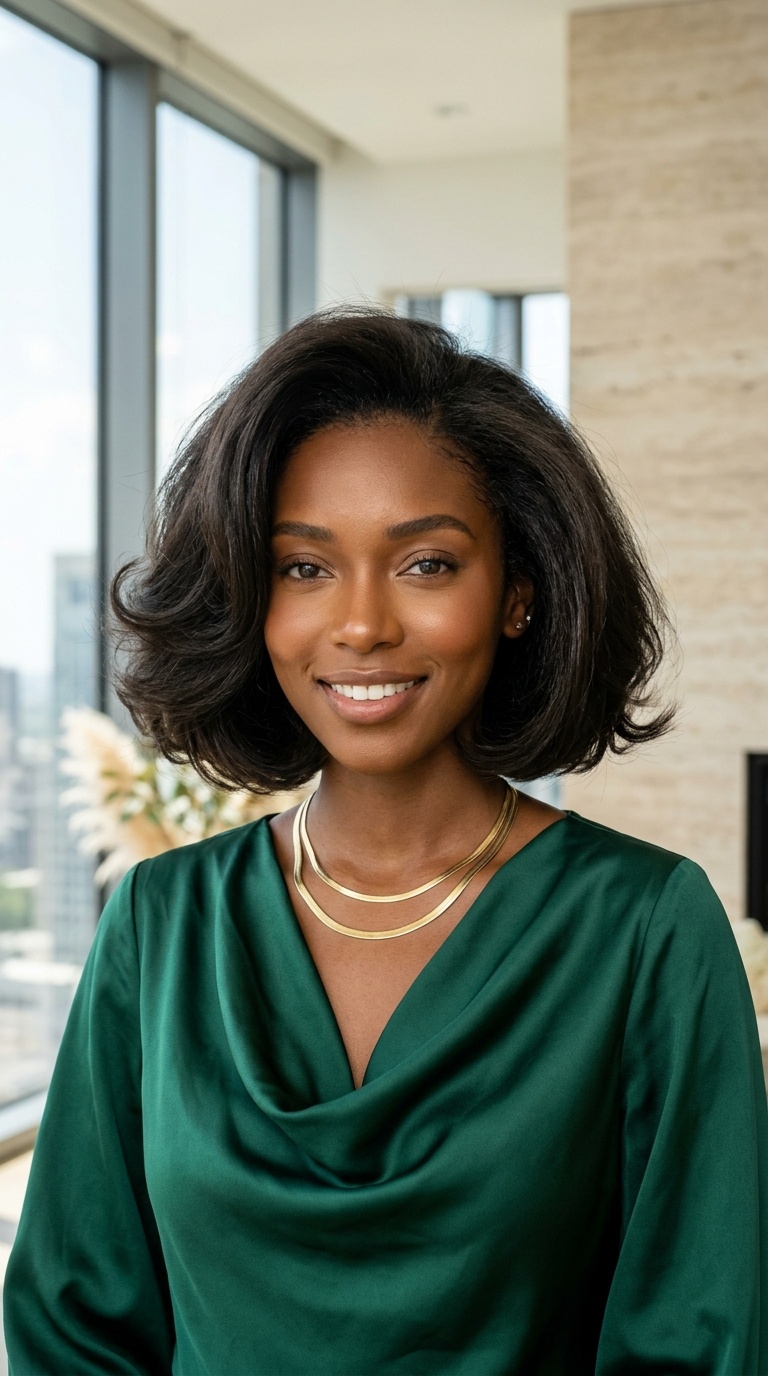 Blowout Bob Hairstyles Black Women