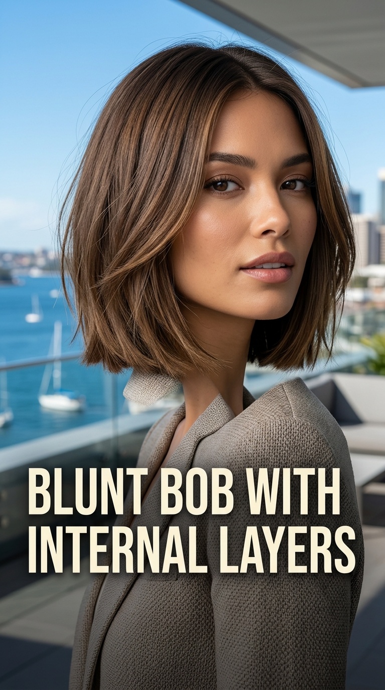Blunt Bob with Internal Layers