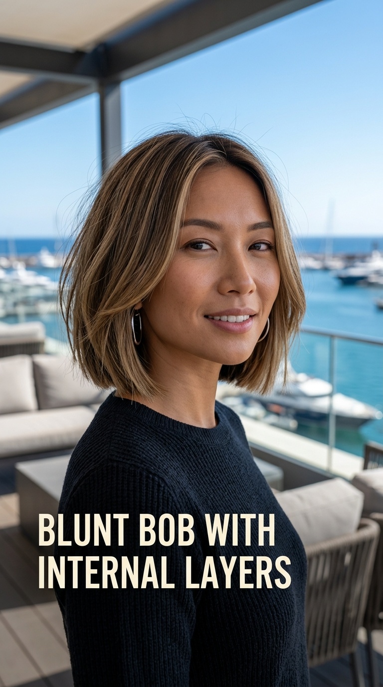 Blunt Bob with Internal Layers