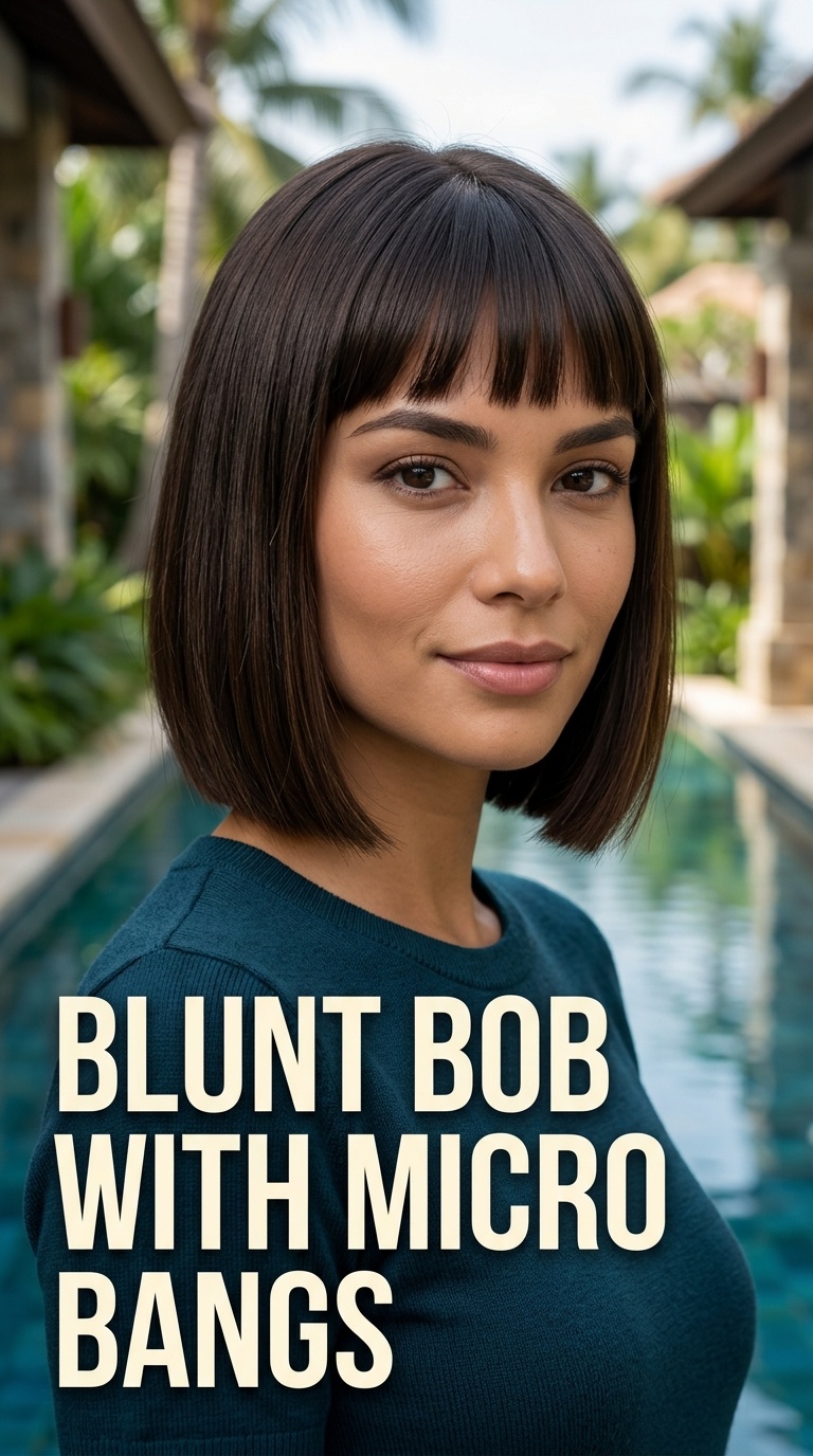 Blunt Bob with Micro Bangs