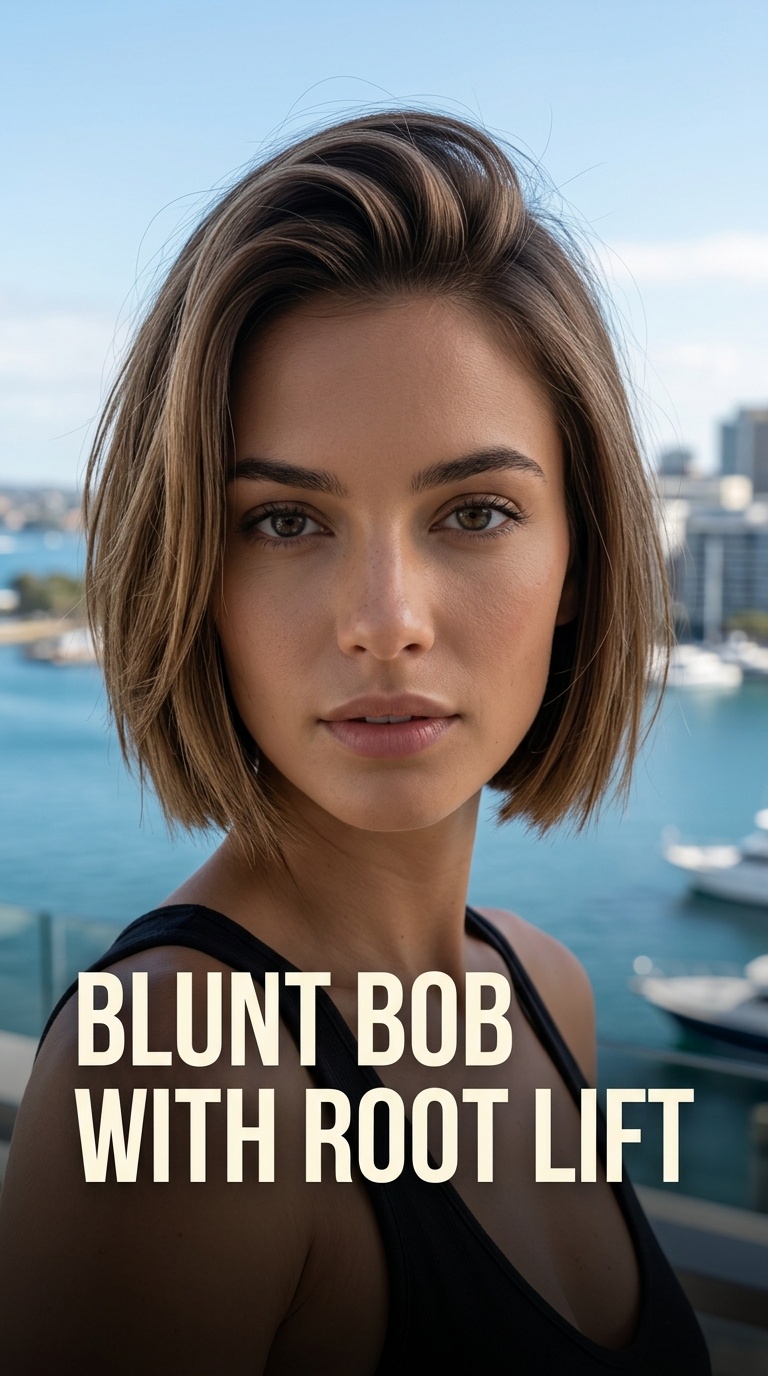 Blunt Bob with Root Lift