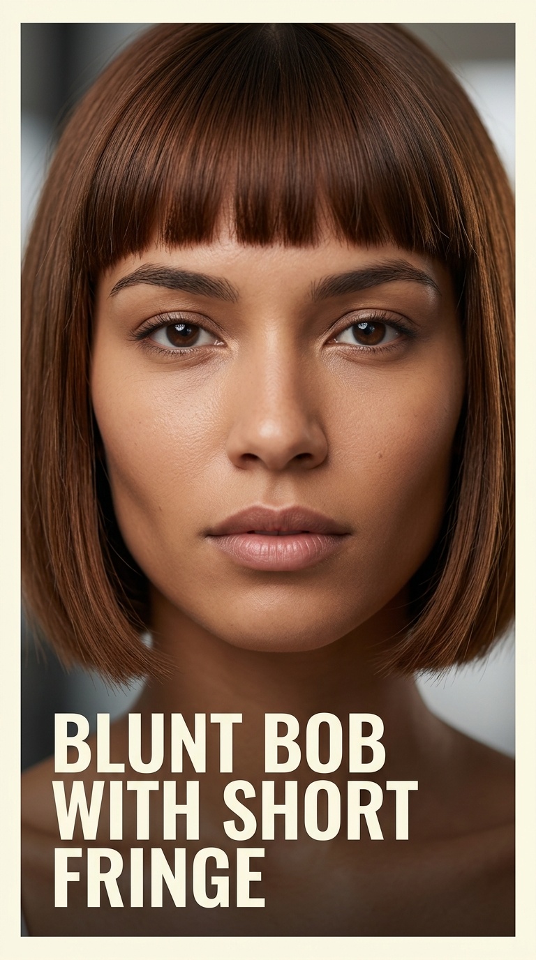 Blunt Bob with Short Fringe