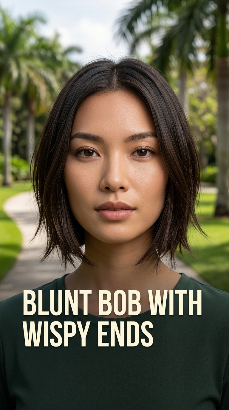Blunt Bob with Wispy Ends