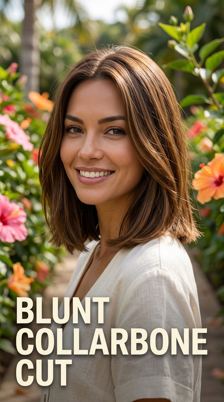Blunt Collarbone Cut