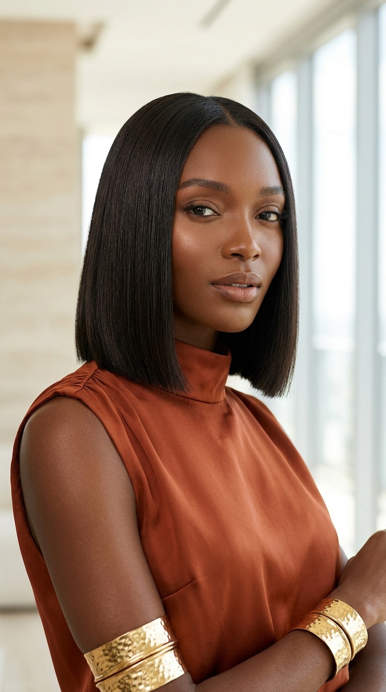 Blunt Cut Short Straight Bob Hair