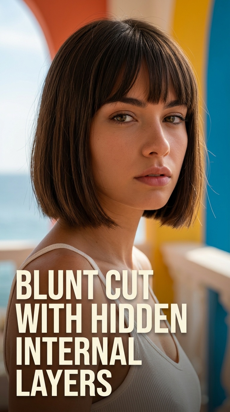 Blunt Cut with Hidden Internal Layers