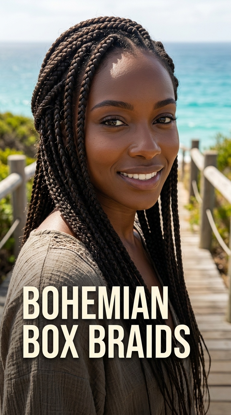 Bohemian Box Braids