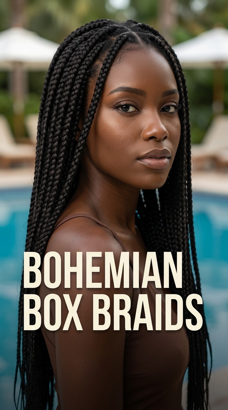 Bohemian Box Braids