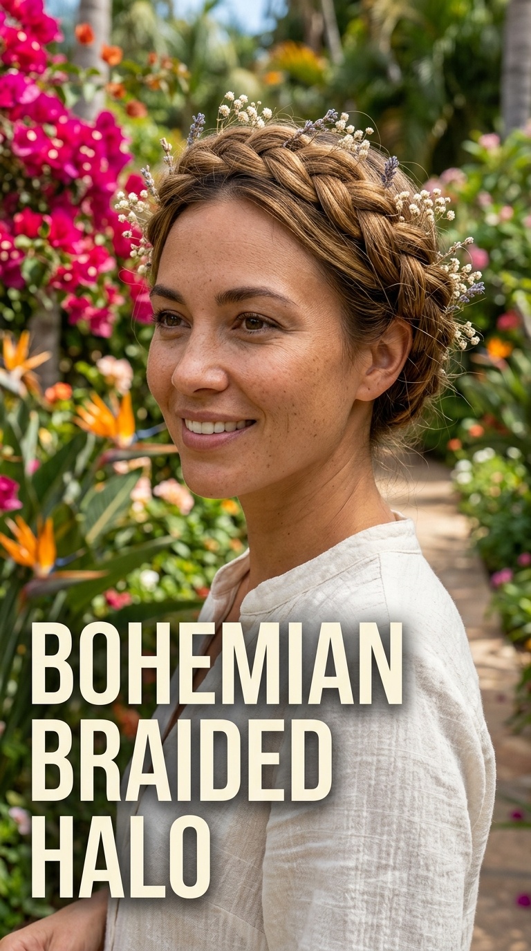 Bohemian Braided Halo