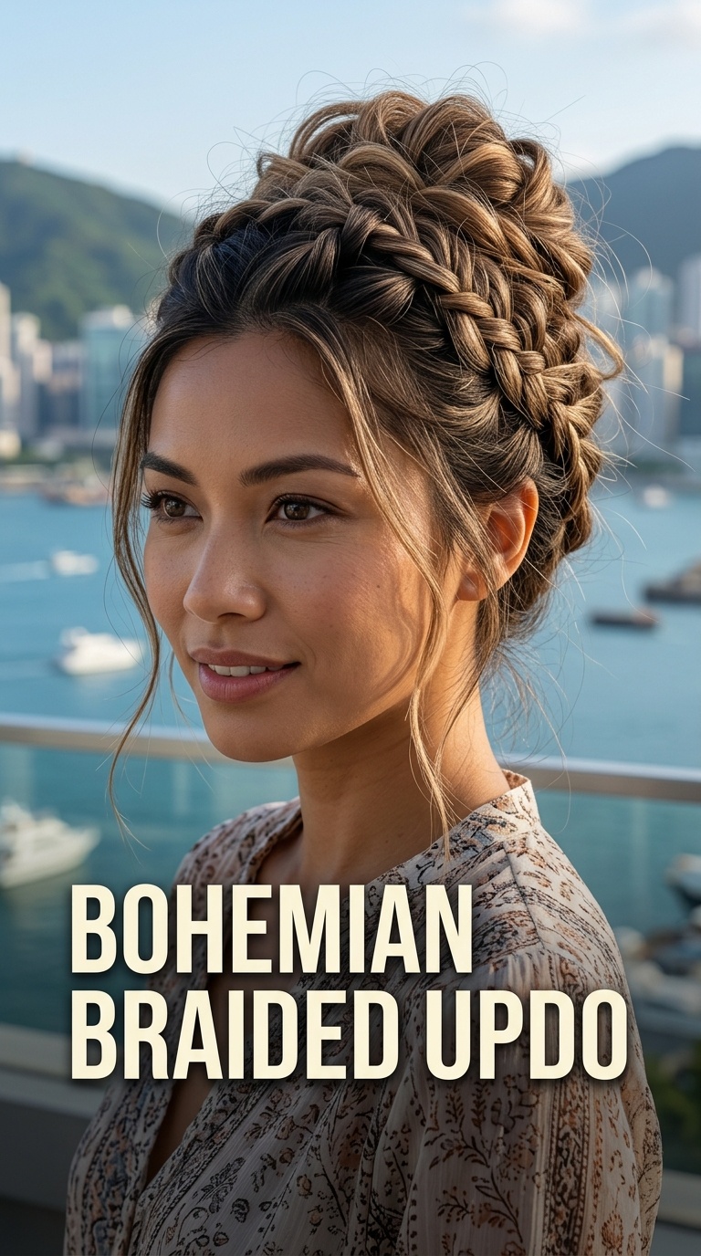 Bohemian Braided Updo
