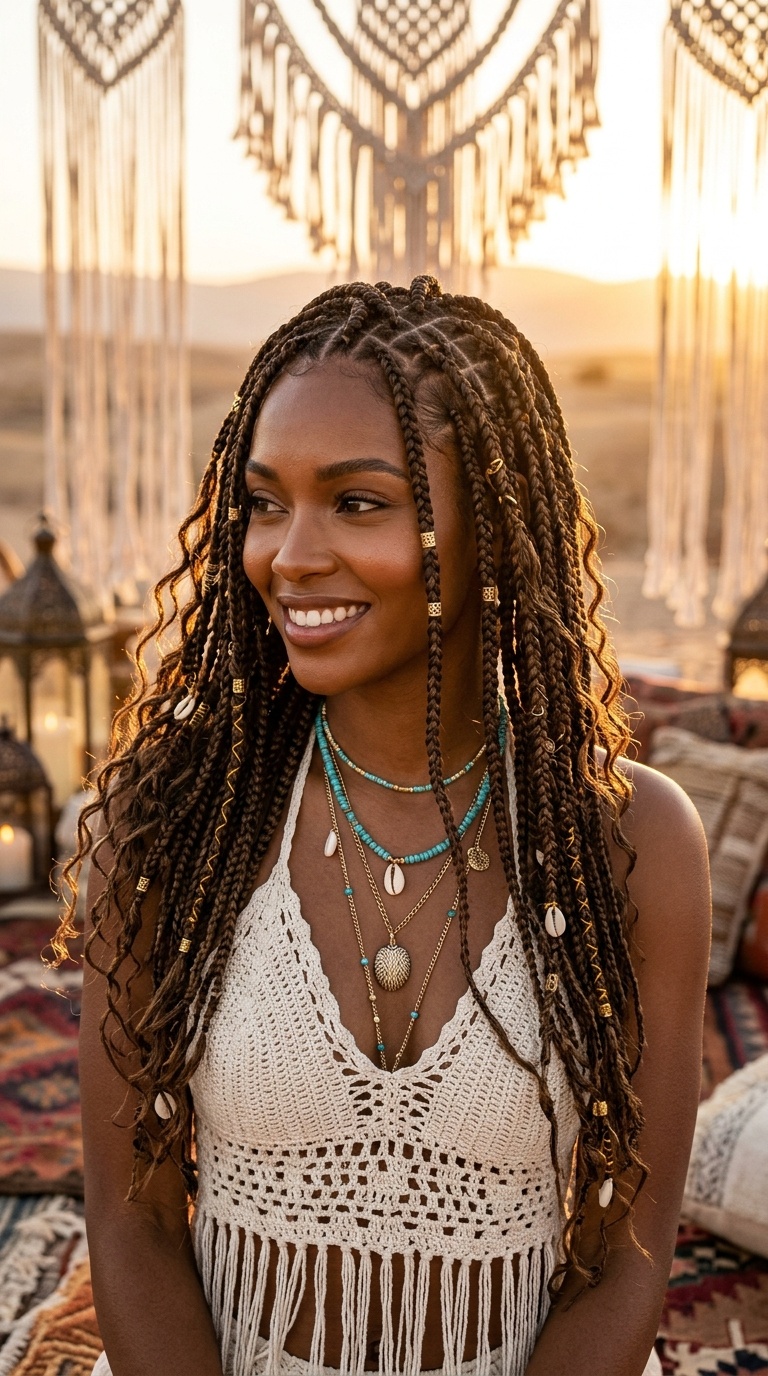 Bohemian Braids For Black Women