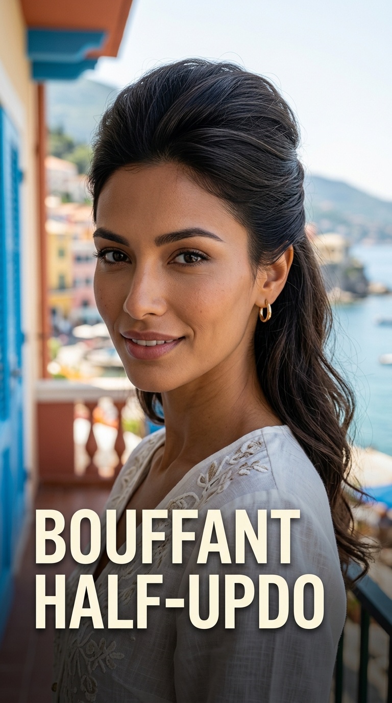 Bouffant Half-Updo